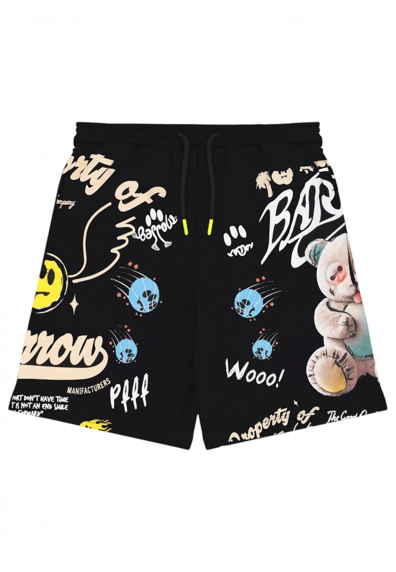 Barrow - Shorts nero stampato