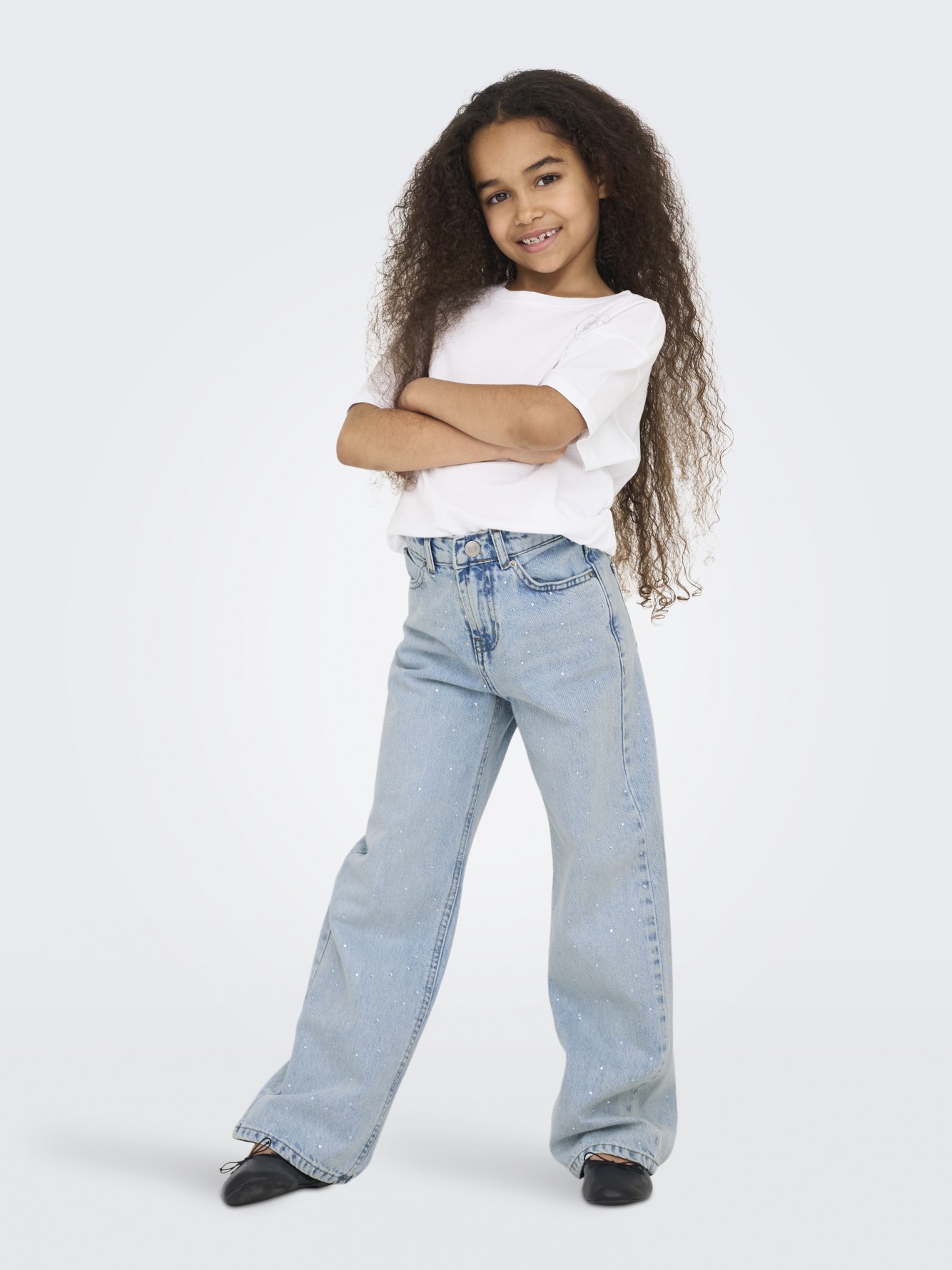 Only - Denim chiaro c/strass