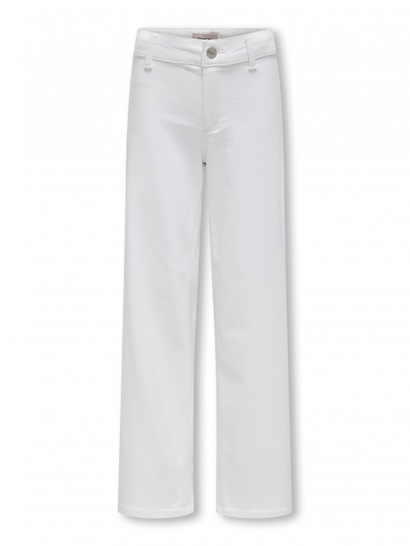Only - Pantalone largo bianco