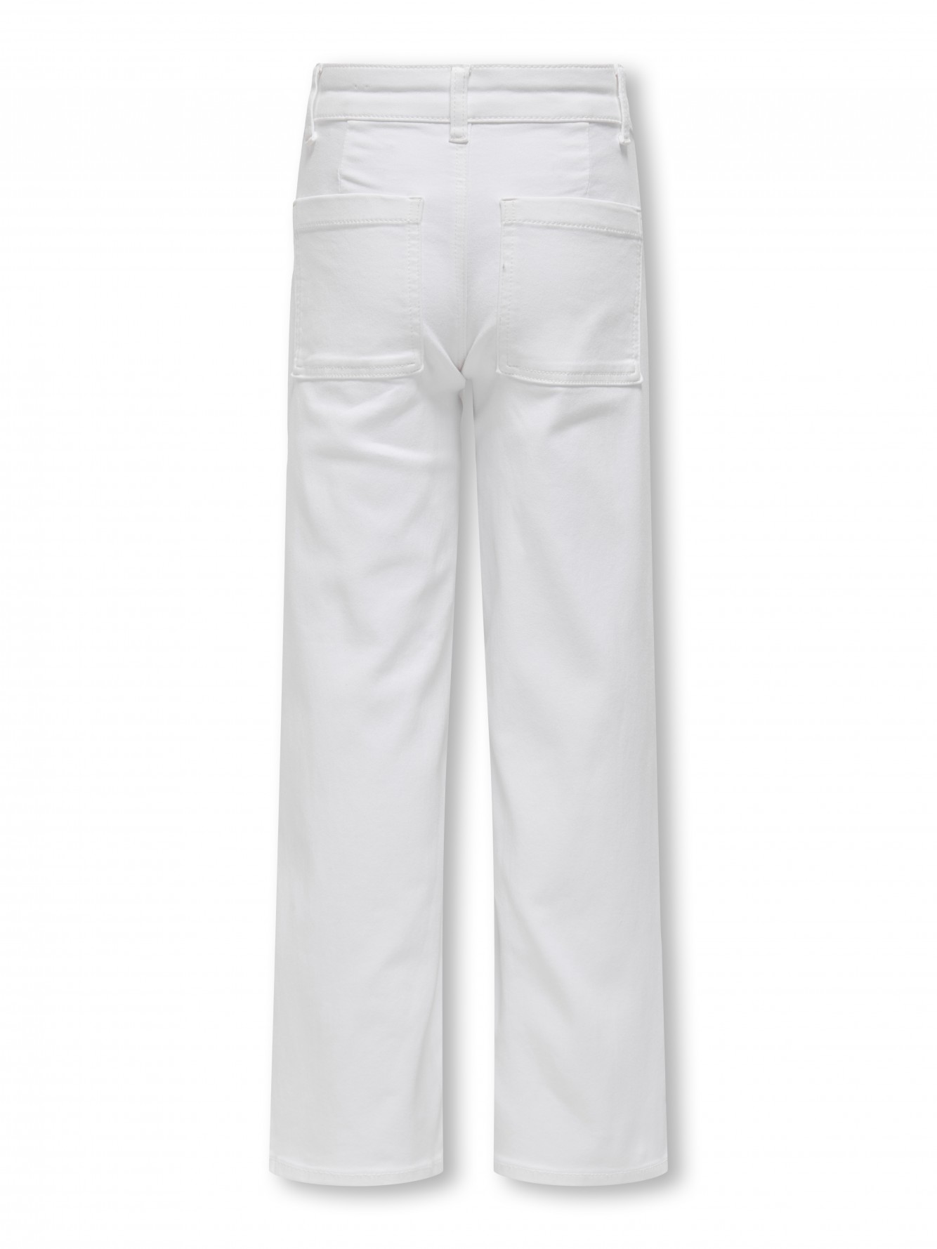 Only - Pantalone largo bianco
