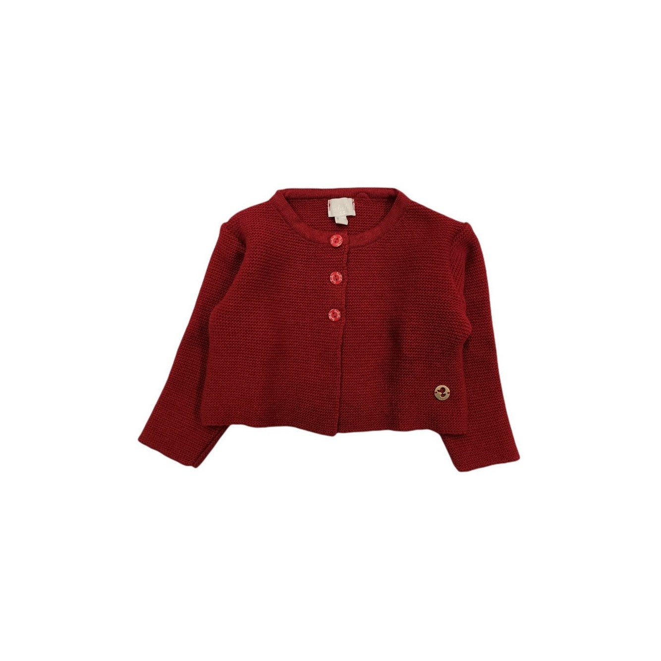 Lalalu' - Cardigan bordeaux in filo