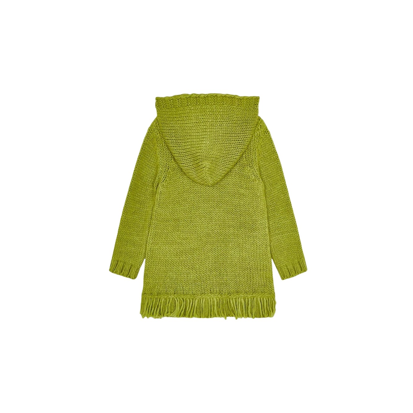 Mayoral - Cardigan verde oliva 069 c/frange